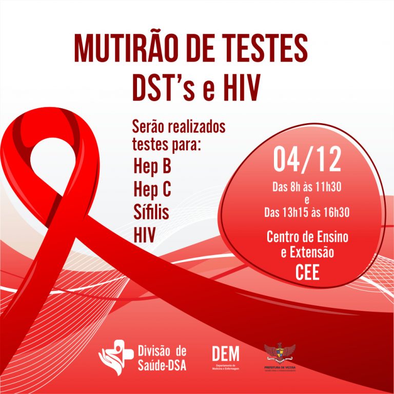 Divisão De Saúde Promove Mutirão De Teste Rápido Dst´s E Hiv Dsa